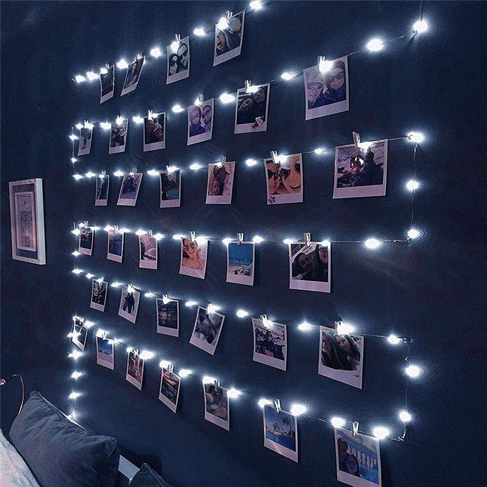 Homemory 4 Pack 20 Ft 60 LED Christmas Lights with Remote Waterproof 8 Modes Firefly Twinkle String Lights(Cool White) - HOMEMORY SHOP