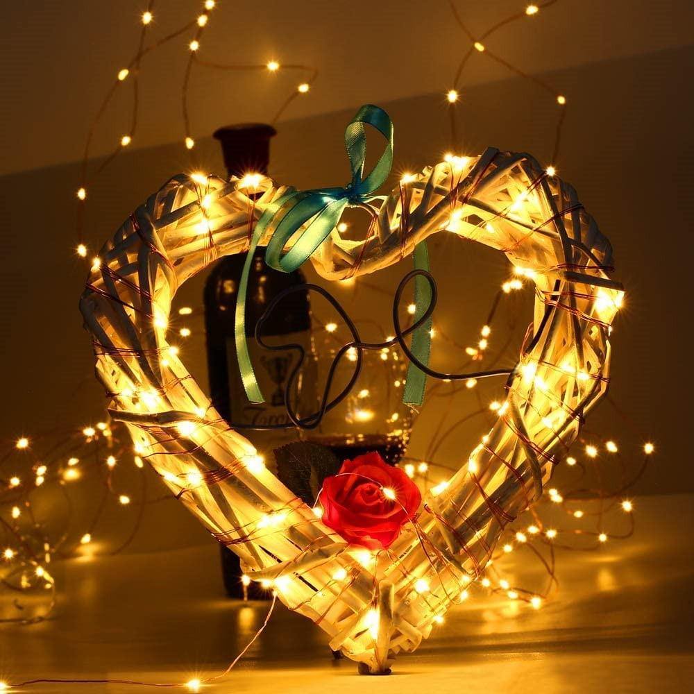 Homemory Waterproof 200 LED 66FT Fairy Lights with Remote And Timer,  8 Modes Copper Wire Long String Lights,  Warm White(1 pack) - HOMEMORY SHOP