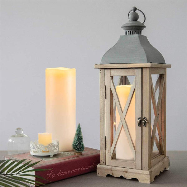 Homemory 2 PCS Waterproof LED Pillar Candles for Indoor Outdoor, Warm Yellow Light - HOMEMORY SHOP