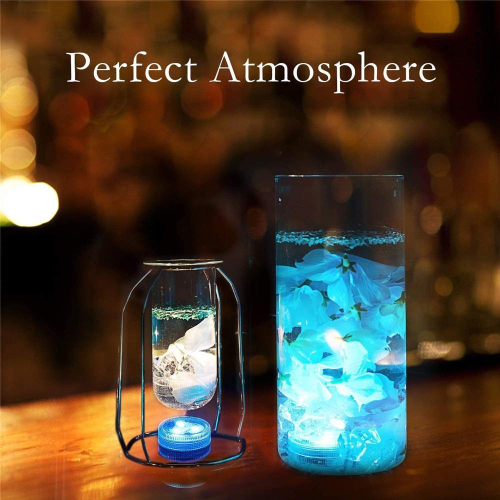 Homemory 10 PCS LED Submersible Tea Lights, Waterproof Battery Operated Underwater Color Changing Lights With Remote - HOMEMORY SHOP
