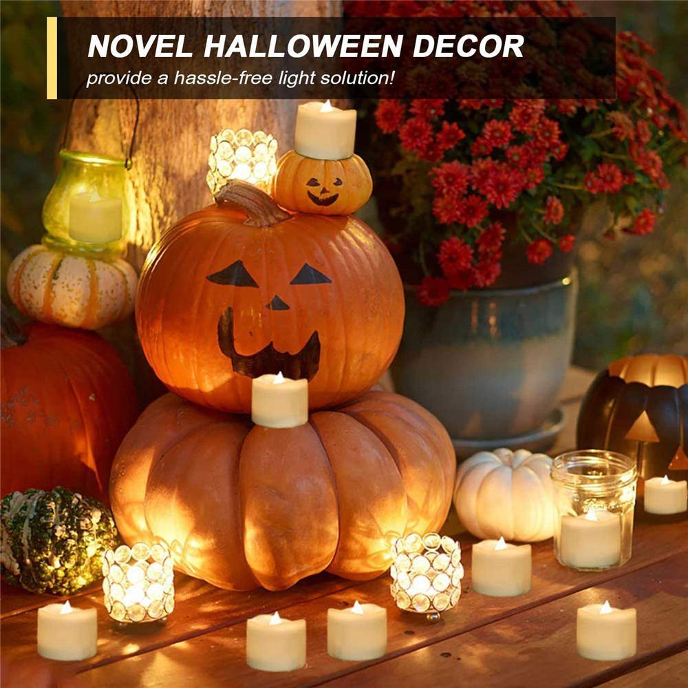 Homemory 24PCS LED Tea Lights with timer, warm white light - HOMEMORY SHOP