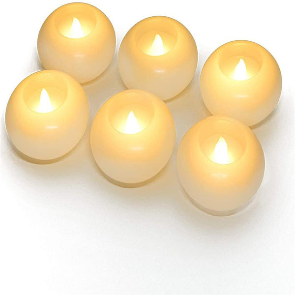 Homemory 3 Inch Waterproof Flameless Floating Candles, Battery Operated Floating Tealights, Warm White Light - HOMEMORY SHOP