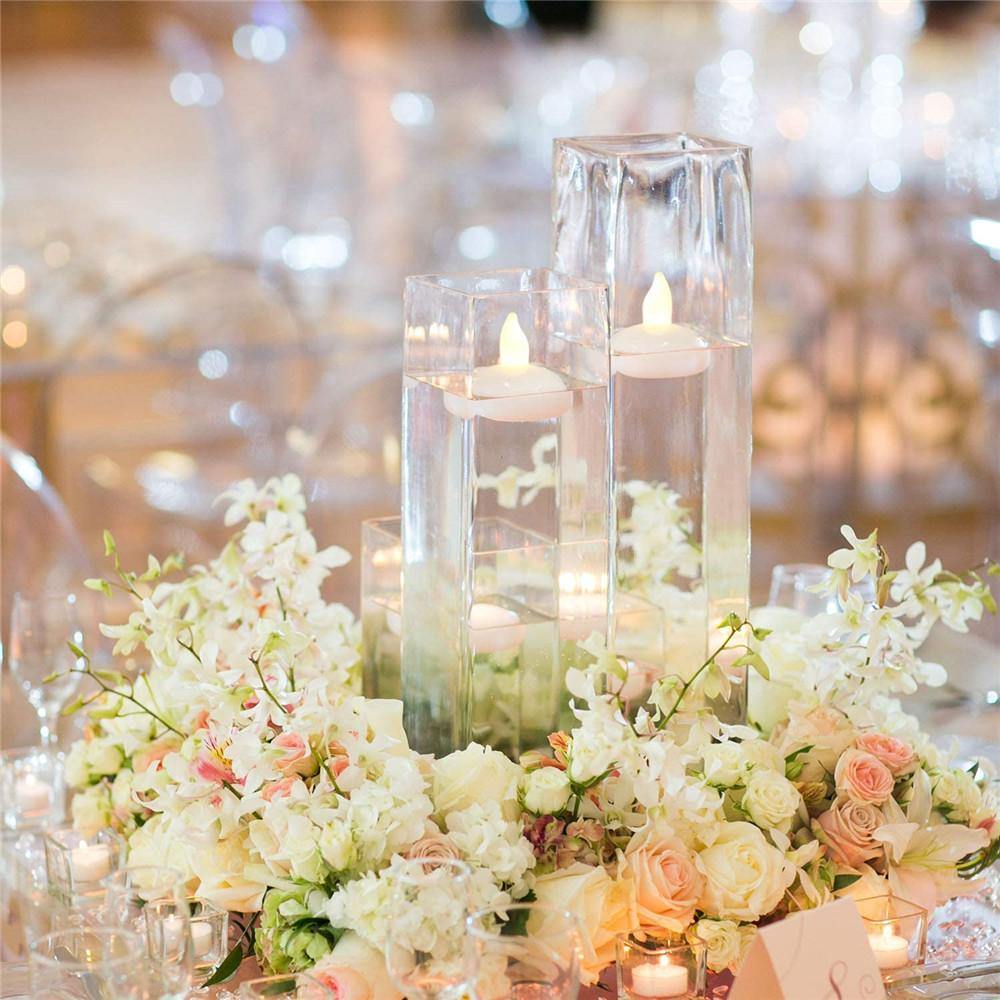 Homemory 36PCS Flameless Floating Candles, LED Flickering Tealight Candles, Warm White Light - HOMEMORY SHOP