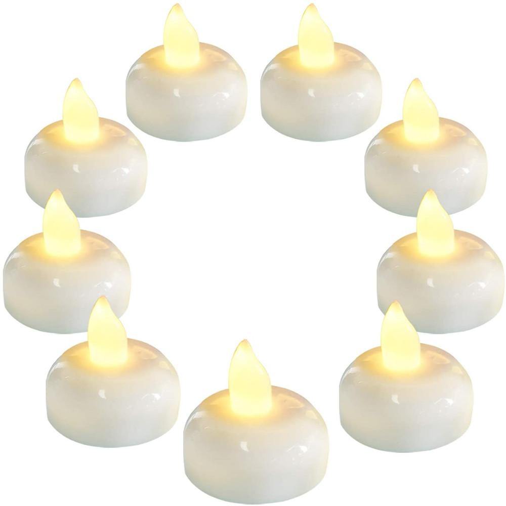 Homemory 36PCS Flameless Floating Candles, LED Flickering Tealight Candles, Warm White Light - HOMEMORY SHOP
