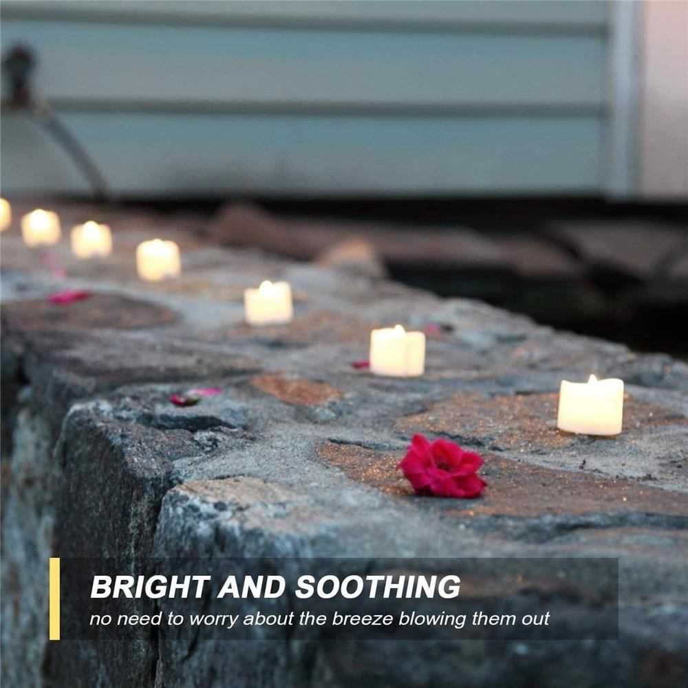 Homemory 24PCS LED Tea Lights with timer, warm white light - HOMEMORY SHOP