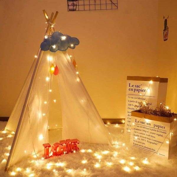 Homemory 2 Pack Waterproof String Lights, 20ft 60LEDs Battery Powered Multicolor Changing Fairy Lights with Remote And Timer - HOMEMORY SHOP
