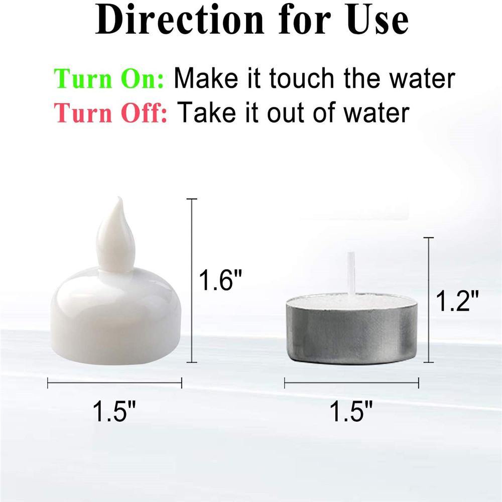 Homemory 36PCS Flameless Floating Candles, LED Flickering Tealight Candles, Warm White Light - HOMEMORY SHOP