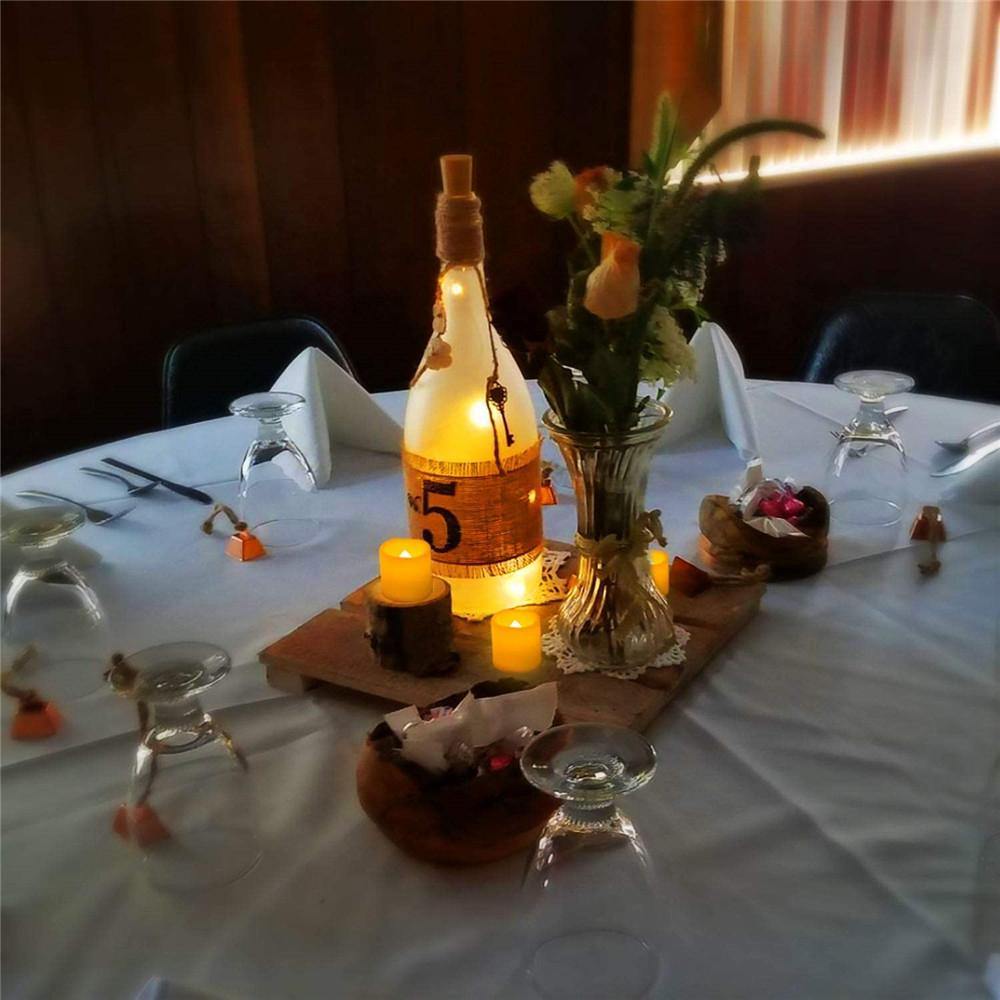 Homemory LED Flickering Flameless Battery Operated Votive Candles, Realistic Electric Fake Candle for Wedding, Table, Outdoor, Warm yellow light - HOMEMORY SHOP