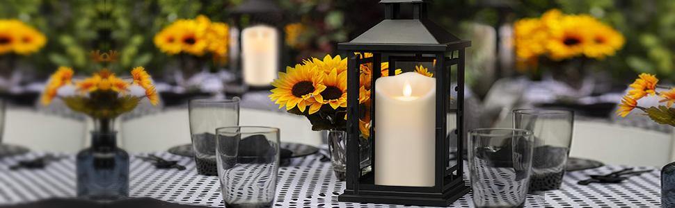 Add a Warm Atmosphere to Your Wedding--Styling LED Pillar Candles