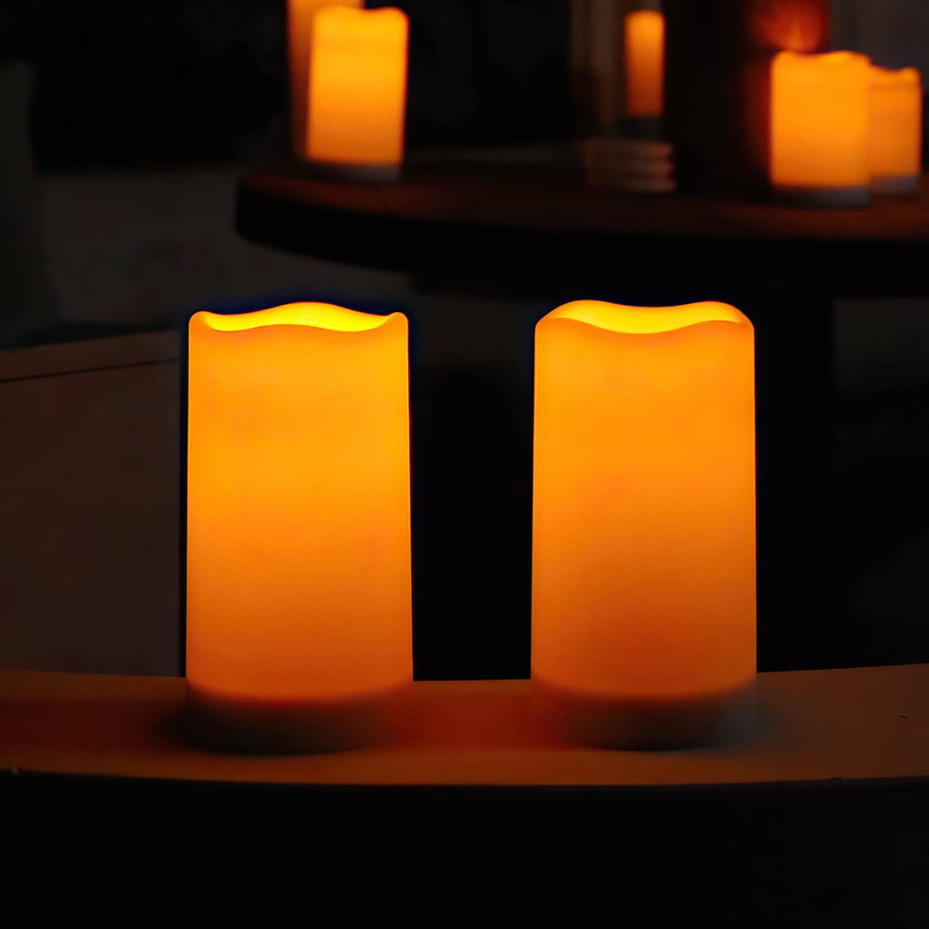 Homemory Solar Candles Outdoor Waterproof, Sensor Only, Dusk to Dawn, Flameless  Candles for Outdoor, Lanterns