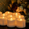 Homemory 24 PCS battery powered timer Tealight Candles, Bright yellow Flameless Flickering Candles - HOMEMORY SHOP