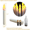 Homemory 12PCS Flameless LED Floating Taper Candles with Warm Yellow Light. - HOMEMORY SHOP