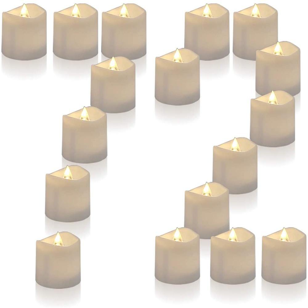 Homemory 100 Pcs Battery Tea Lights Bulk, Flameless Flickering Warm White  Electric Tea Candles, Long Lasting Battery Life, Ideal for Wedding, Votive